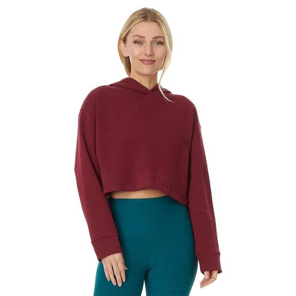 Beyond Yoga Happiness Cropped Hoodie red size M - Picture 1 of 8